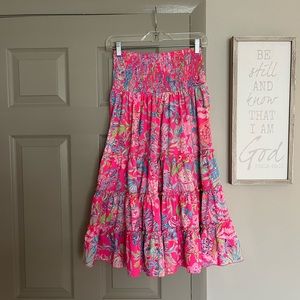 Lilly Pulitzer Midi Skirt Size XXS